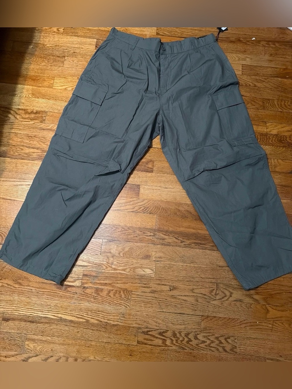 Men's Gray Cargo Pants — Durable Utility Trousers